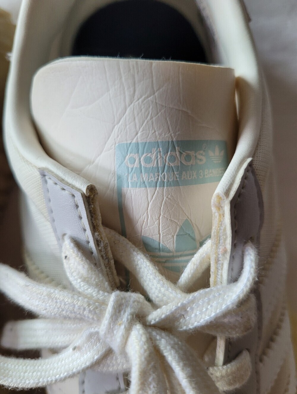 adidas Country Camanda Men Cream White Retro Track Sneakers Size 10.5 - Picture 2 of 9